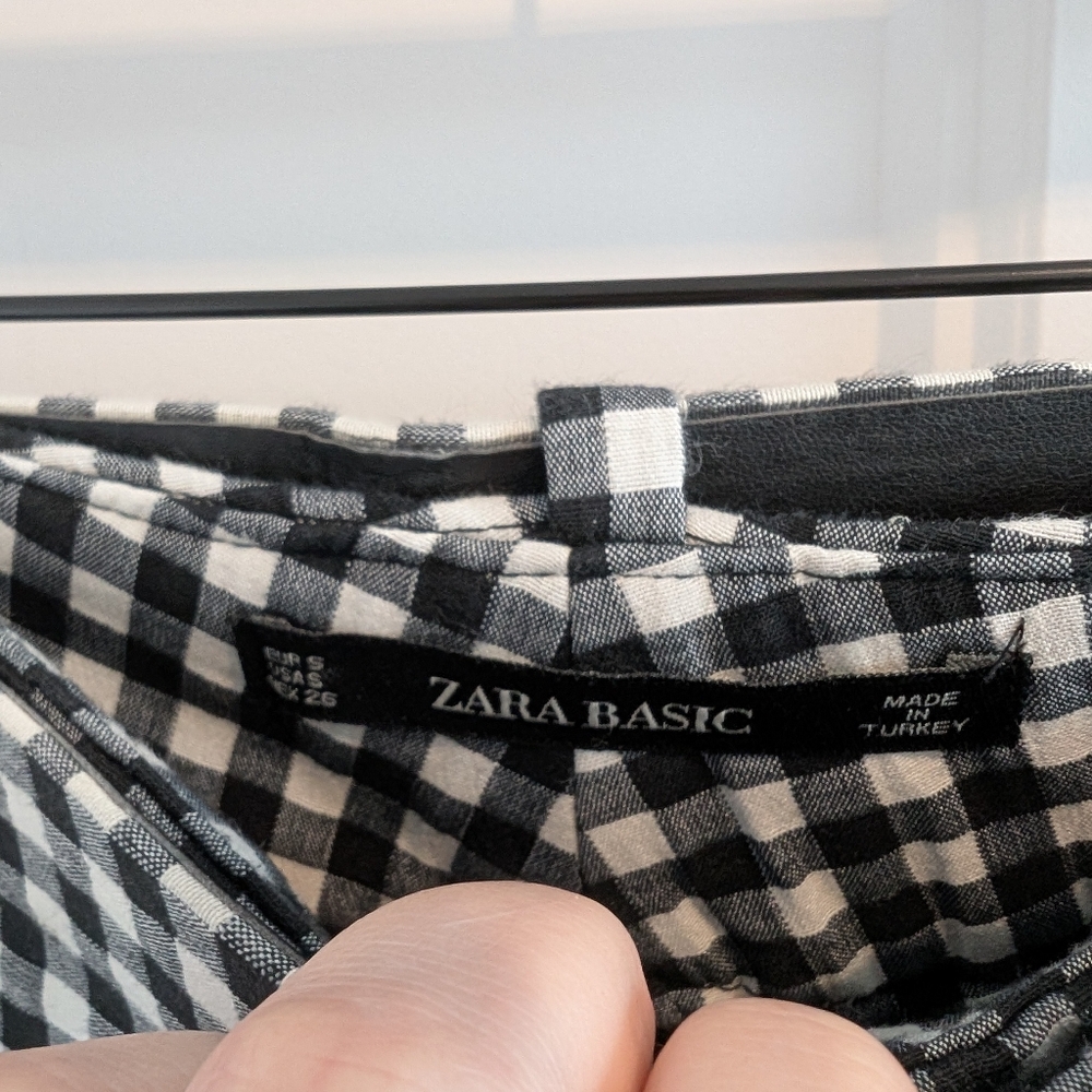 Zara/Gingham Trousers Sz S - Picture 4 of 6